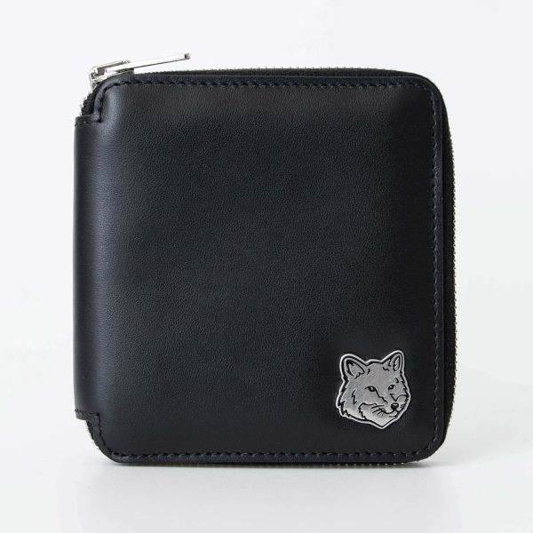 MAISON KITSUNE メゾン キツネ 財布 メンズ ラウンドファスナー二 