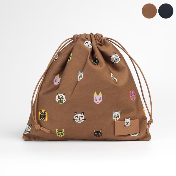 LOEWE フクロウチャーム オリジナル巾着袋付き LOEWE（ロエベ） ポーチ LOEWE x LOUIS WAIN CATS SMALL DRAWSTRING