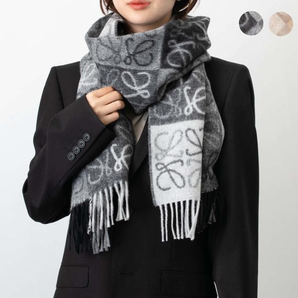 LOEWE ロエベ マフラー ANAGRAM SCARF リバーシブル チェッカー LOEWE ロエベ マフラー ANAGRAM SCARF リバーシブル チェッカー