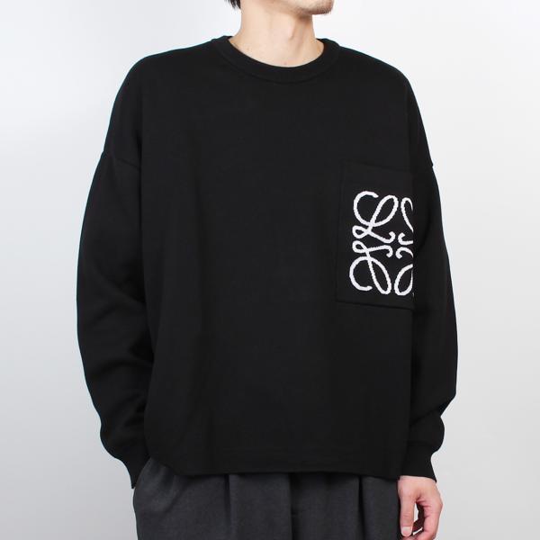 LOEWE（ロエベ） クルーネック長袖ニット ANAGRAM POCKET SWEATER