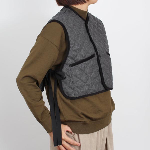 LAVENHAM（ラベンハム） キルティングベスト BLACK EDITION WOOL DB