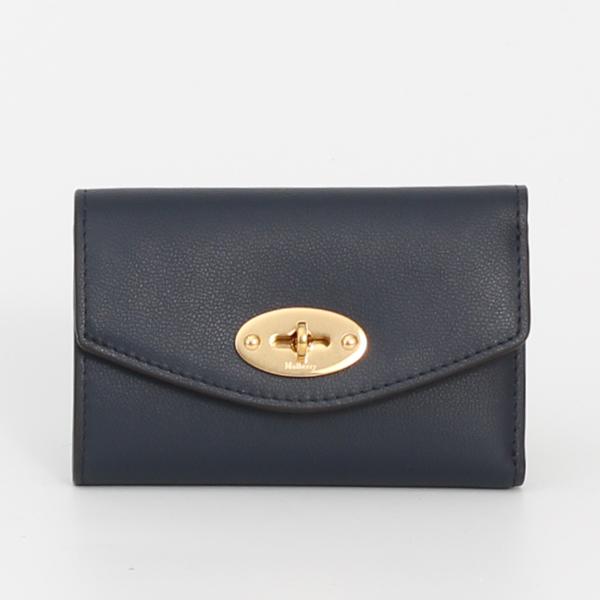 【美品】マルベリー ダーリーウォレット レザー ターンロック ボルドー系 chgardens_mlb-slg0016