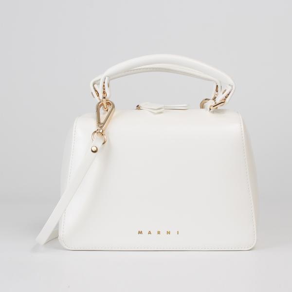 ♥️未使用♥️【MARNI】ホワイト スモールマイクロカゴバッグ ショルダー MARNI（マルニ） バッグ 2WAYハンド/ショルダーバッグ MARNI KIDS HAND