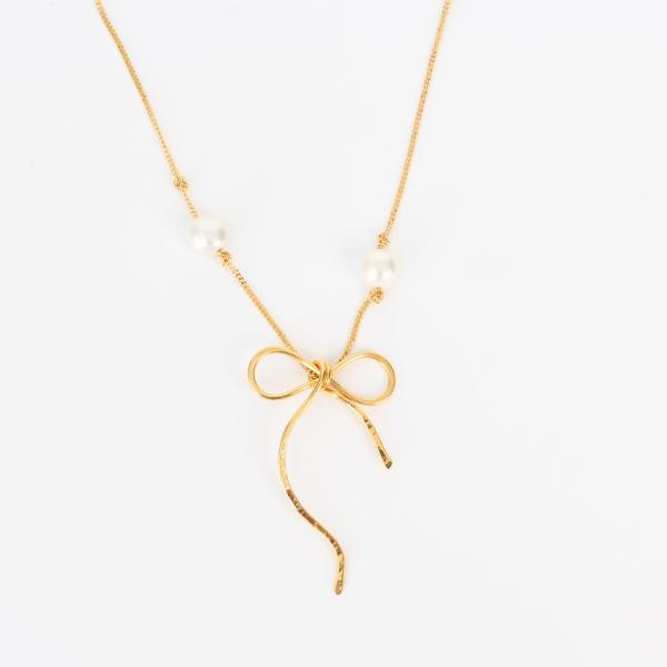 MARNI（マルニ） ネックレス BOW NECKLACE リボン ネックレス パール