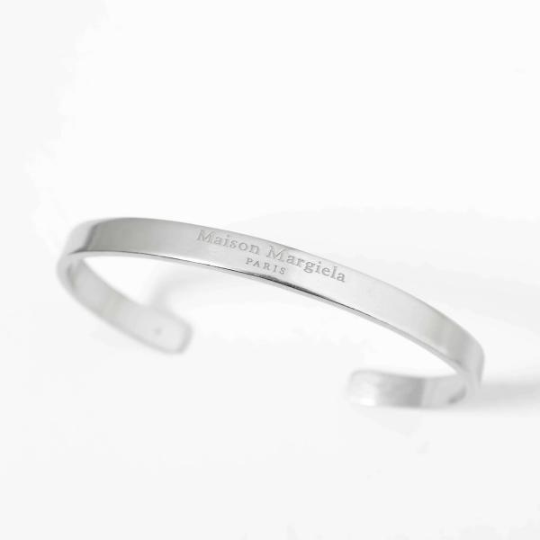 Maison Margiela　シルバー エングレーブ カフブレスレット Maison Margiela メゾン・マルジェラ ロゴエングレーブ カフ