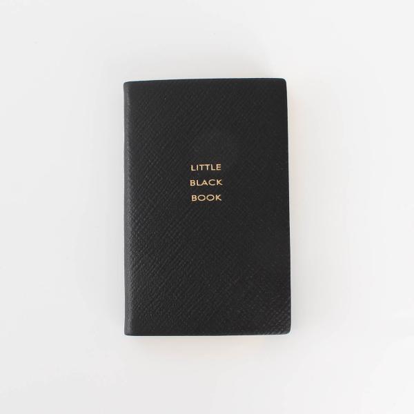 スマイソン SMYTHSON ノート WAFER LITTLE BLACK BOOK INDEX レディース メンズ 1205086