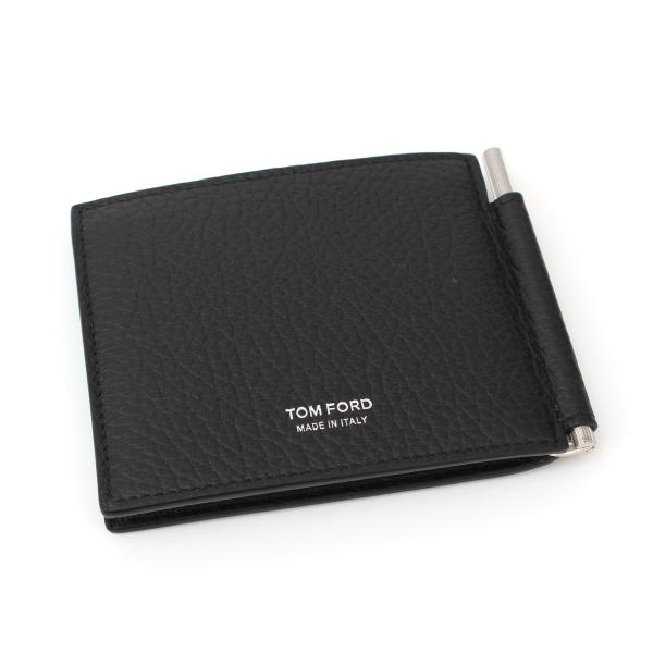 【美品】TOM FORD マネークリップウォレット TOM FORD（トムフォード） 財布 二つ折り財布（マネークリップ） T