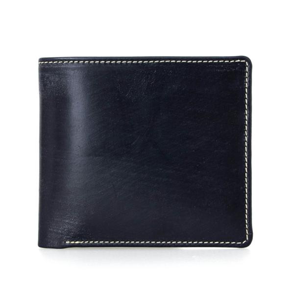 ホワイトハウスコックス Whitehouse Cox 財布 メンズ 二つ折り財布 小銭入れ付 ネイビー Coin Wallet