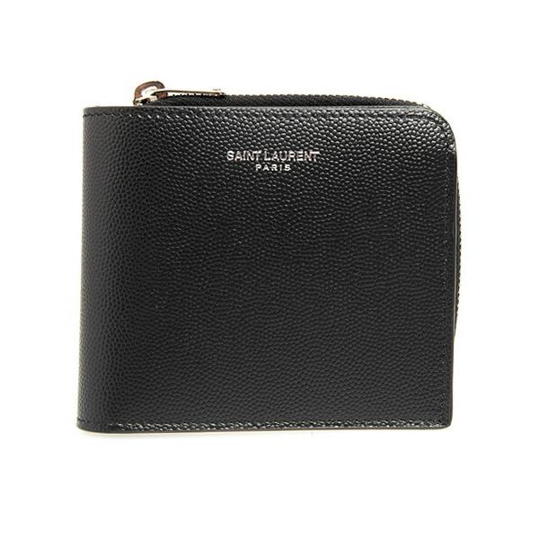 サンローラン パリ Saint Laurent Paris 財布 メンズ 二つ折り財布 ブラック Sl Zip Around East