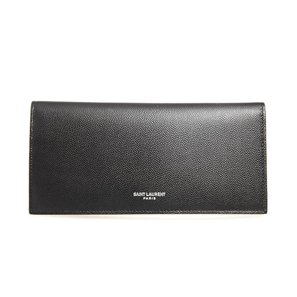 サンローラン パリ Saint Laurent Paris 財布 メンズ 長財布 ブラック 黒 Grain De Poudre Pfu