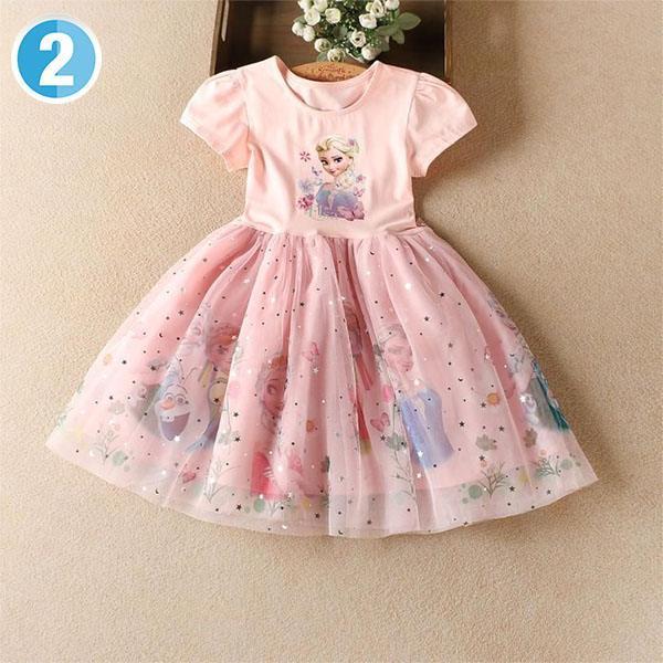 安心の定価販売 エルサワンピース エルサ ドレス 半袖 アナと雪の女王 ワンピ アナ雪 子供ドレス プリンセス シンディレラ ラプンツェル Aynaelda Com