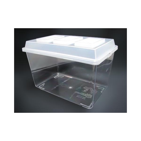 数量：1個（送料込み）複数必要な場合は別のページからご購入下さい。クワガタ　カブトムシ　コバエシャッター　飼育ケースサイズ：195×298×210 中サイズはクワガタのペアリングや産卵セット、大型カブトのオス飼育に最適なサイズです。フィルタ...