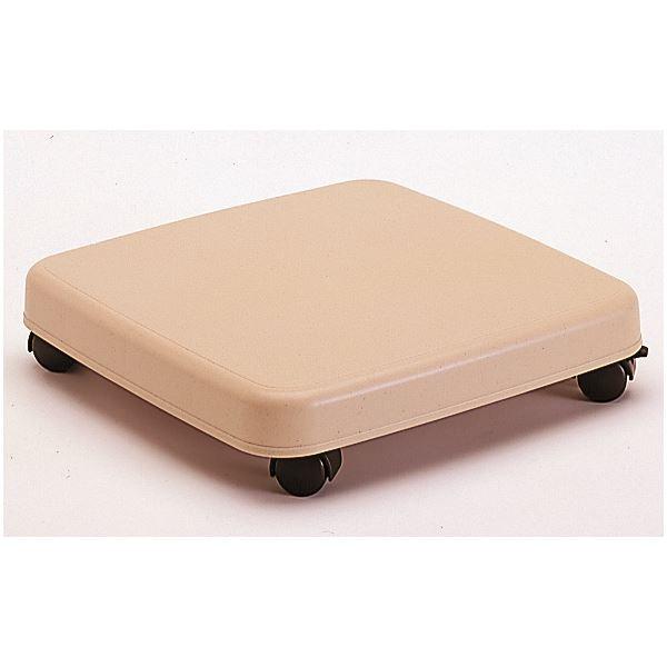 平台車 〔M ベージュ〕 幅30.1cm 滑り止め キャスター付き 日本製 『ラクゴロ』 〔押し入れ クローゼット〕