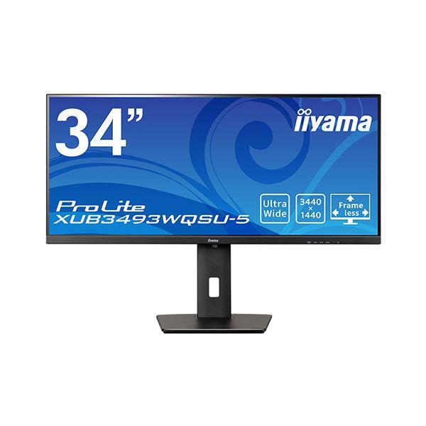 iiyamaProLite 34型ワイド液晶デイスプレイ XUB3493WQSU-B5 1台 iiyamaProLite 34型ワイド液晶デイスプレイ XUB3493WQSU-B5 1台