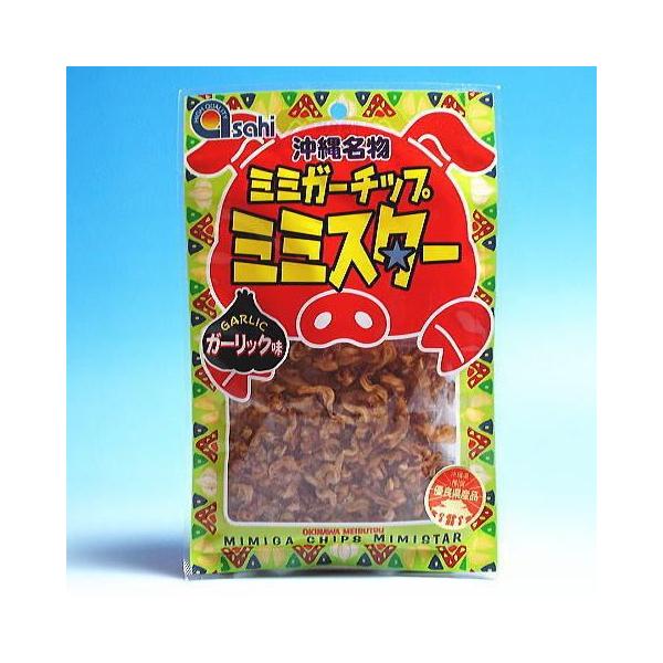 クリックポスト　送料無料　ミミガーチップガーリック味30g×3個　あさひ
