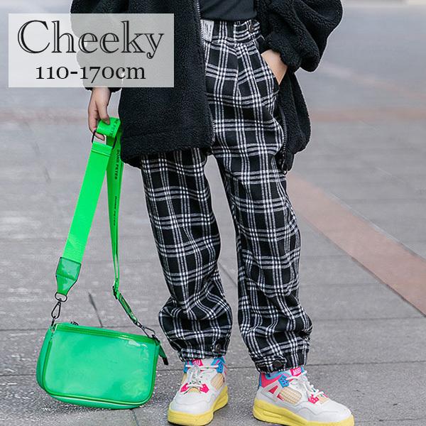 裏起毛チェックパンツ No 1104 02 韓国子供服 キッズ あったかパンツ 大人っぽい ブラック ロングパンツ 黒 女の子 男の子 ワイドパンツ ボトムス Cheeky 1104 Chibicco House 通販 Yahoo ショッピング