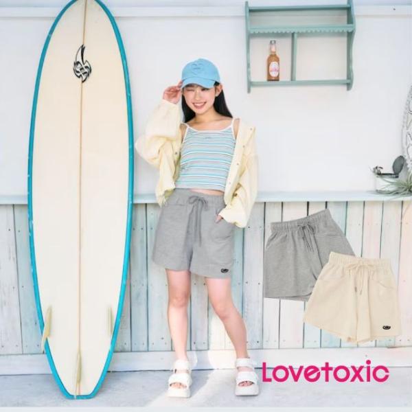 LOVETOXIC 2026春夏新作 LTXC/綿100％ チルイ-ジ-カットショートパンツ