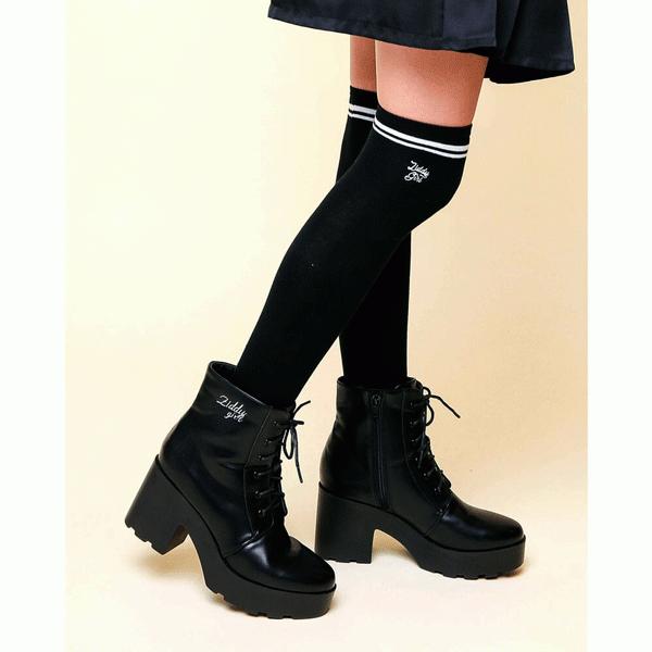 Ziddy ヒールブーツ 黒 ハイカット 子供靴 キッズ 02 ちびっ子ハウスのま 通販 Yahoo ショッピング