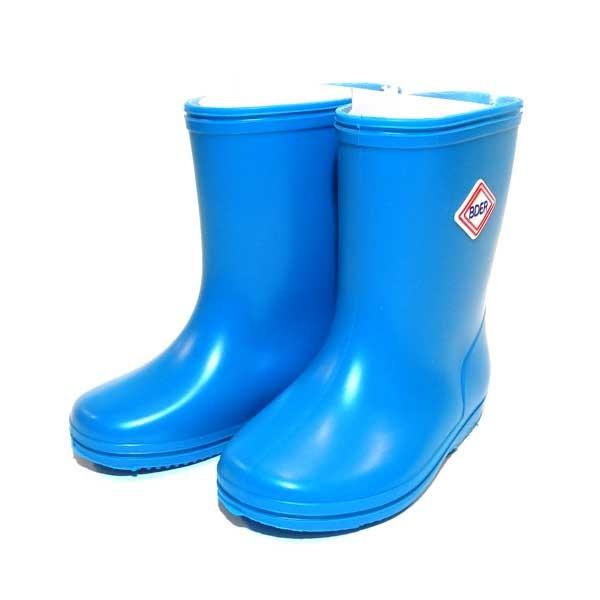 BdeR（ビーデアール） レインブーツ 青 長靴 無地 キッズ 男児 : ちび