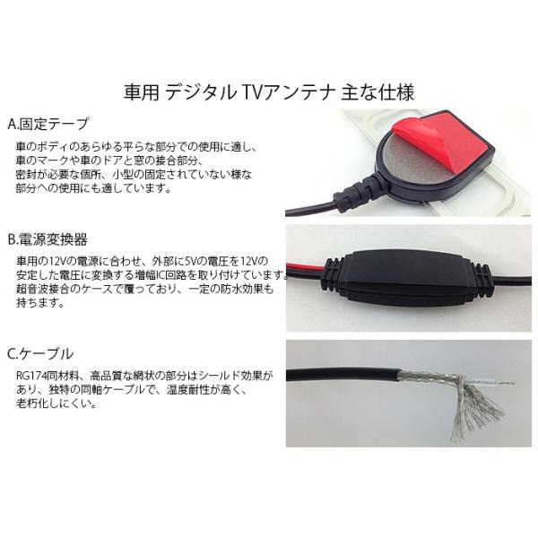 車用 デジタルtv 地デジ アンテナ ワンセグ フルセグ兼用 Sma端子 硬質アクリル 強力ブースター付 地上デジタル ゆうパケットで送料無料 Chi C Antenna Buyee Buyee Japanese Proxy Service Buy From Japan Bot Online