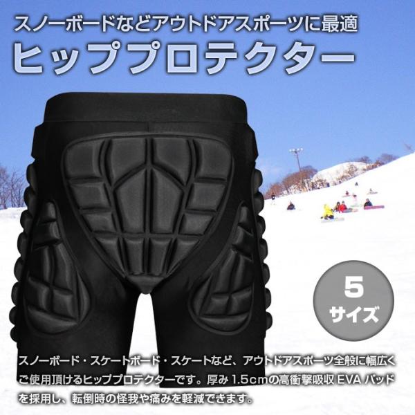 ヒッププロテクター 衝撃吸収 EVAパッド スノボー スケボー スキー ウィンタースポーツ 冬用品 ◇CH-NFS-130