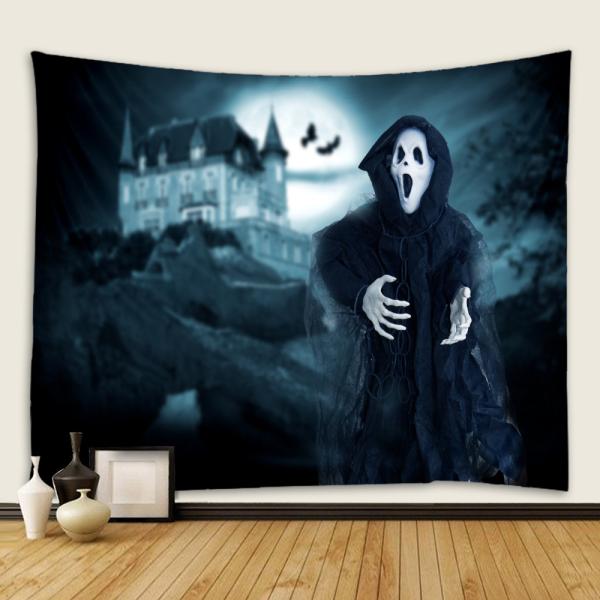 150×130cm タペストリー 背景布 S10恐怖魔鬼 お化け屋敷 文化祭 ホラー だまし絵 ◇CH-BGH-1513-S10