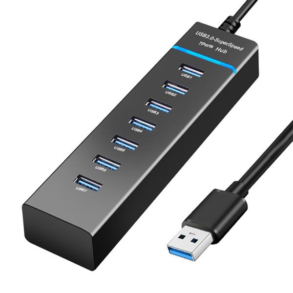 7ポート USB3.0 ハブ バスパワー USB-A USBハブ マウス キーボード ノートパソコン ノートPC デスクトップPC ◇CH-JH-N644