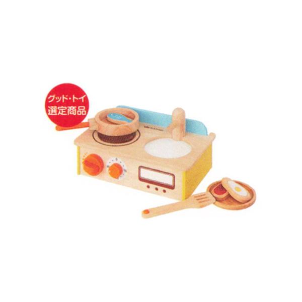 おままごとキッチン 木のおままごと ままごとキッチン 木製 エドインター ジュージューくるりん！木のキッチン 女の子プレゼント