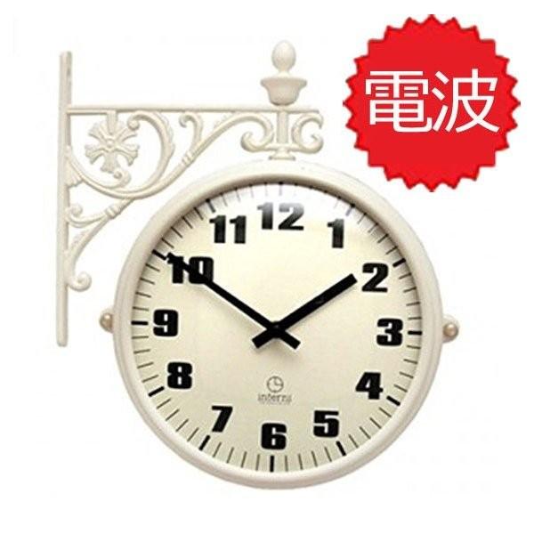 両面電波時計 両面時計 Interior Double Face Wall Clock おしゃれな 低騷音 インテリア 両面壁掛け時計 電波両面時計m195 Iv Ia B072s7c3n5w Chiekoubou2 通販 Yahoo ショッピング