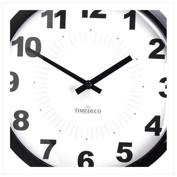 両面電波時計 両面時計 Morden Double Clock A6(BK) おしゃれな 低騷音