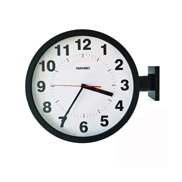 両面掛け時計 manbo double face wall clock 無音 プレゼント