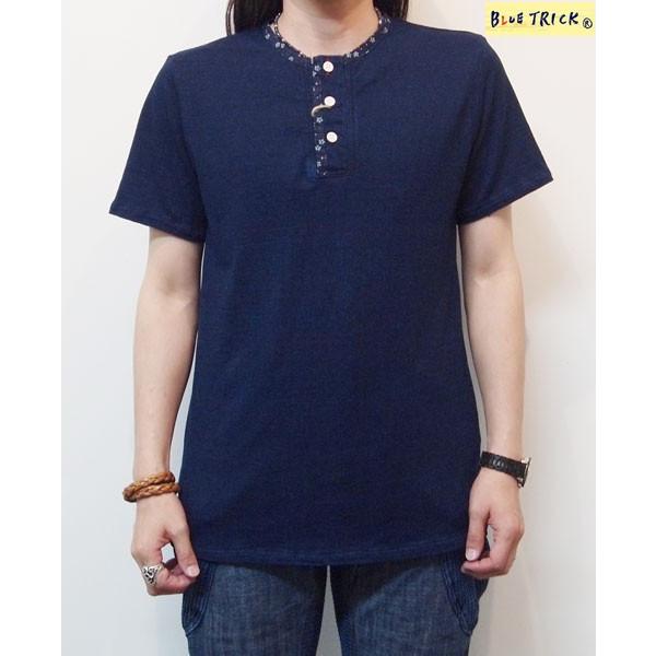 BLUE TRICK ブルートリック 50%OFF SALE!! インディゴニット半袖