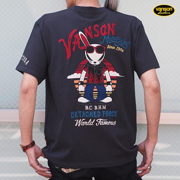 VANSON バンソン 武装戦線コラボ天竺半袖Tシャツ スカルイーグル VANSON バンソン 武装戦線コラボ天竺半袖Tシャツ スカルイーグル