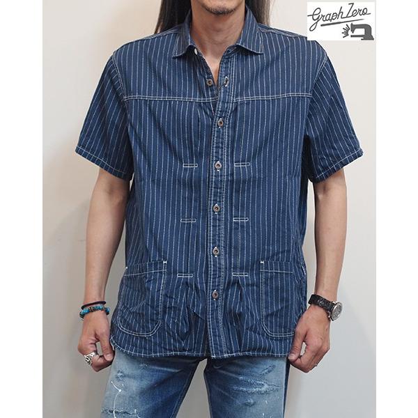 graphzero（グラフゼロ） ウォバッシュ Jean Works 半袖ワークシャツ