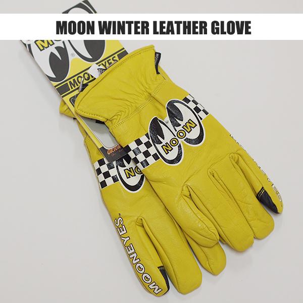 MOONEYES MOON EYES WINTER LEATHER GLOVE OMG-032 レザーグローブ