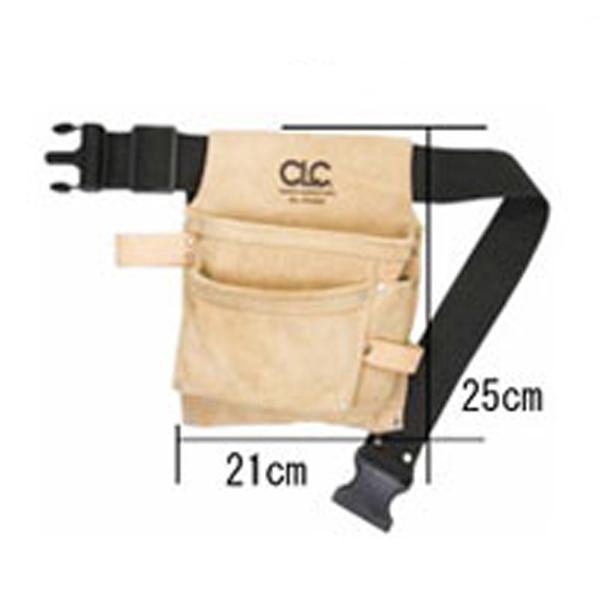 アメリカ製前掛け スエード製ブラウン腰袋 3ポケットUSA製