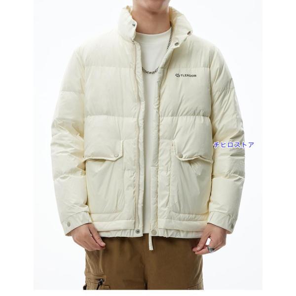 ダウンジャケット メンズ 白 軽量 メンズ大きいサイズ 防寒着 ダウン