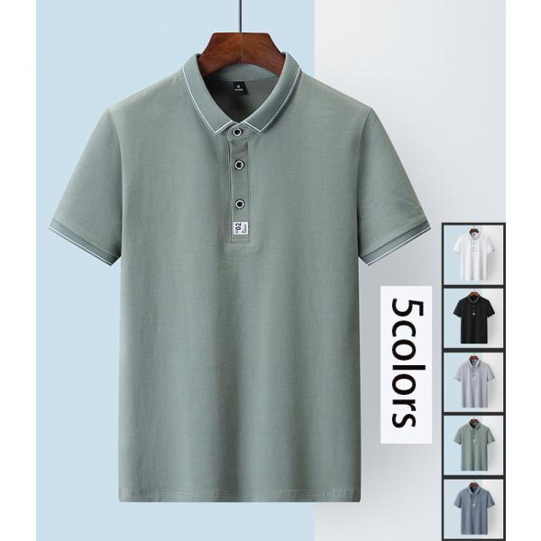 ポロシャツ メンズ POLO 半袖ポロTシャツ 通勤 夏服 無地 ゴルフシャツ