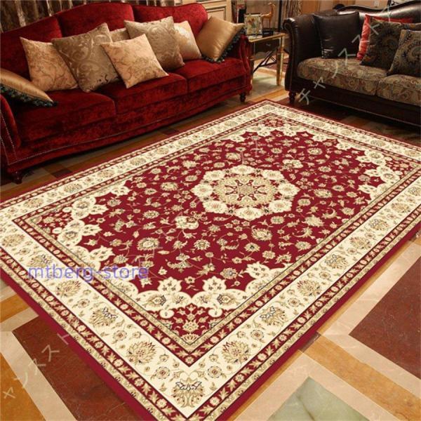 カーペット ラグ 洗える 180 x 200 cm 3畳 花柄 ラグマット