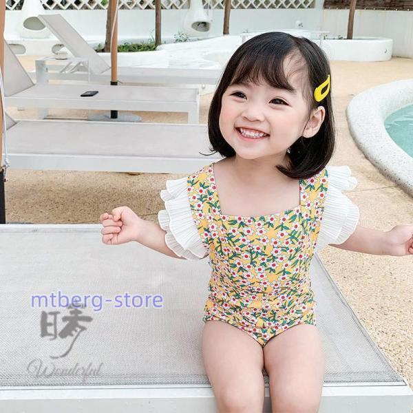【連携キーワード】：子供水着 キッズ 女の子 ワンピース水着 90 100 110 120 130cm キッズ水着 海 保育園 幼稚園 ジュニア こども 女児 小学生 可愛い おしゃれ トレンド