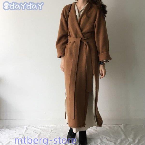 カーディガン レディース ベルト付き ニット ニットカーディガン