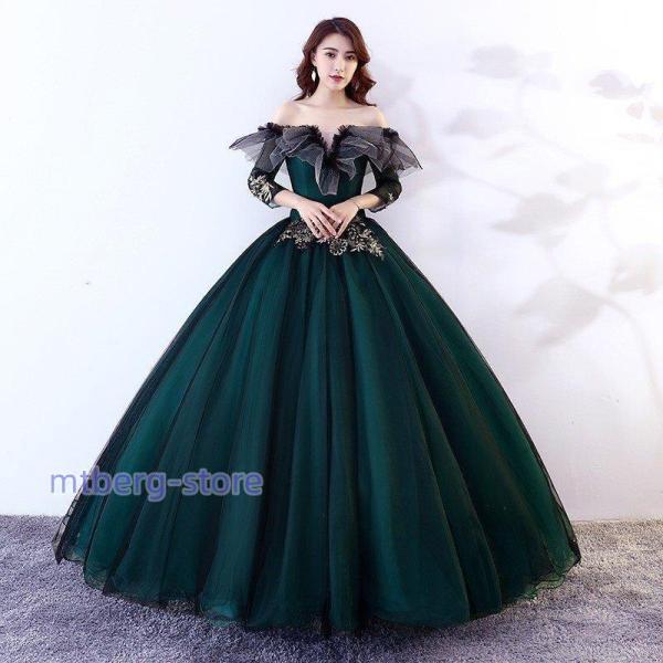 新作 カラードレス ウェディング ウエディングドレス エンパイア  