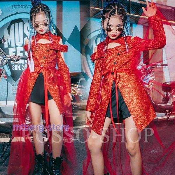 Leirena スパンコール 社交ダンス練習着 パーティー ステージ衣装 黒赤 Leirena スパンコール 社交ダンス練習着 パーティー ステージ衣装 黒赤