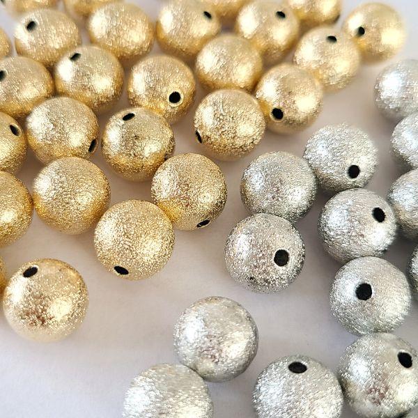 10粒 バラ売り ゴールド 金属ビーズ 金 6mm ホワイトハーツ 18金 