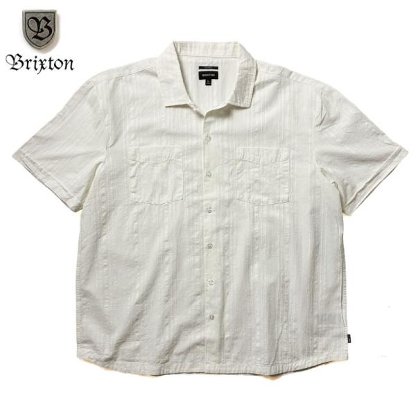 BRIXTON（ブリクストン） 半袖シャツ キューバシャツ ジャガード
