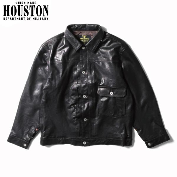 HOUSTON（ヒューストン） レザートラッカージャケット レザートラック
