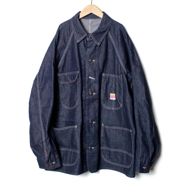 【新品】ペイデイ デニム カバーオール 40 インディゴ ブラウン チョアコート PAYDAY ペイデイ デニムカバーオール 50年代モデル 復刻