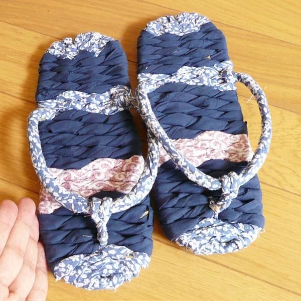 可愛い室内ぞうり 女性用 レディース 部屋履き 竹皮布巻き草履 紺 室内用スリッパ K11 2 0004 竹彩本舗 Yahoo 店 通販 Yahoo ショッピング