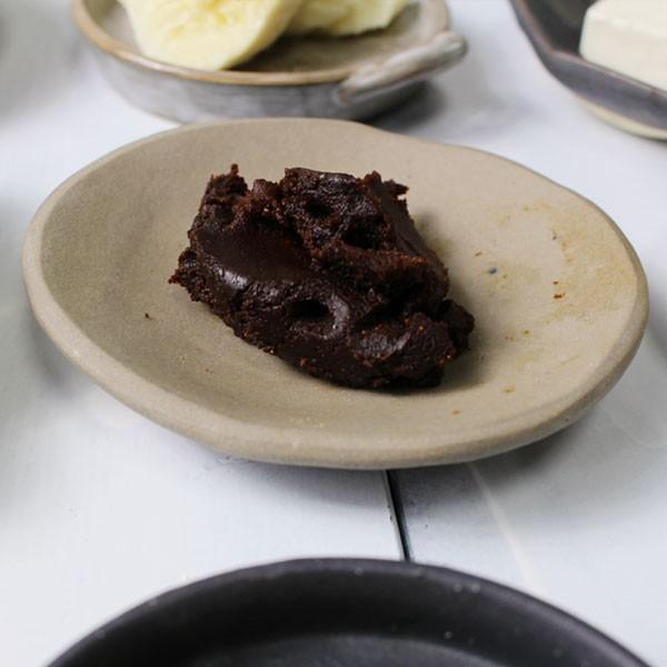 豆皿 小皿 茶色 ブラウン 艶消し 土もの ディップ皿 漬物皿 京焼 作家物 陶器 No.5