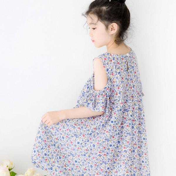 ジュニア ワンピース キッズ ドレス デコルテワンピース 子供 ガールズ サマードレス 女の子 花柄 肩出し 夏 旅行 韓国 スタイリッシュ 半袖 Buyee 日本代购平台 产品购物网站大全 Buyee一站式代购 Bot Online